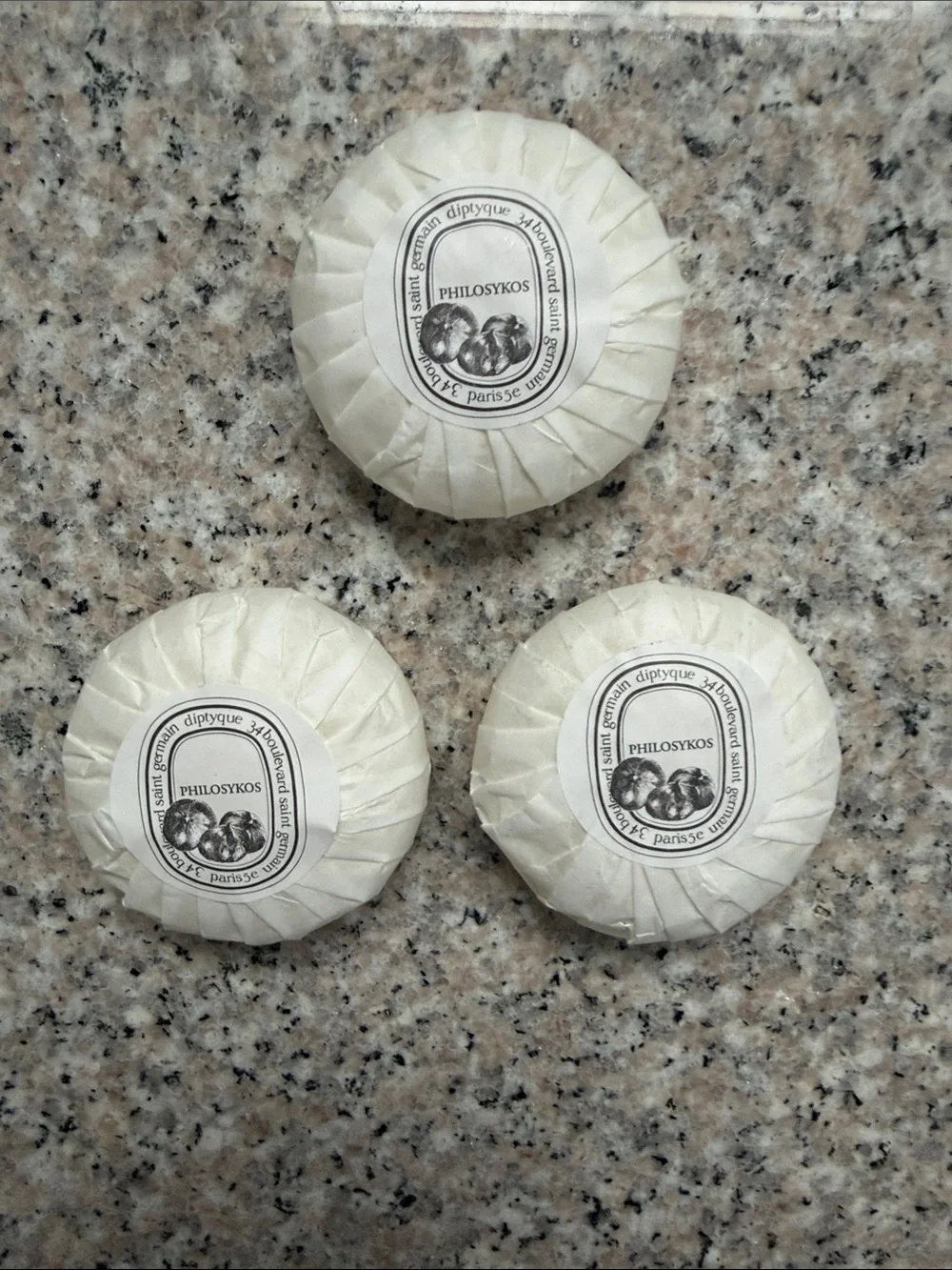 NWT $14 each or 3/$38 diptyque Philosykos soap 45grams(1.58oz) bar